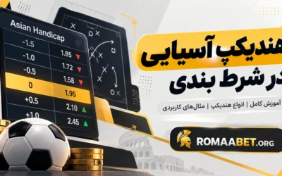 رومابت بدون فیلتر | آدرس جدید و ورود به سایت Romabet 14 هندیکپ آسیایی چیست؟ آموزش کامل با مثال و جدول تسویه