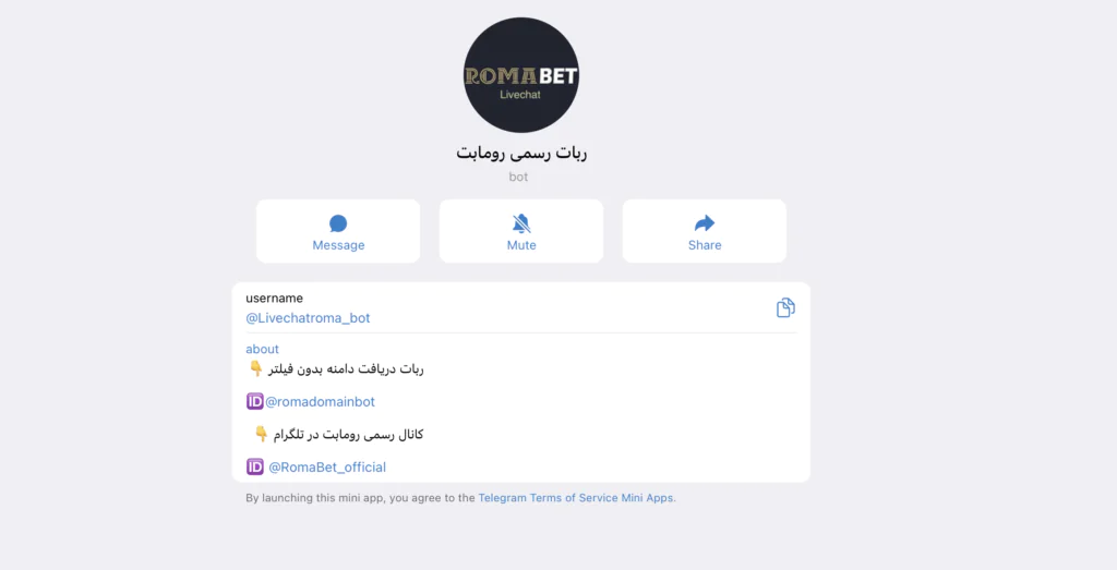 پشتیبانی رومابت: کیفیت و قابلیت اعتماد 2 ربات تلگرام پشتیبانی رومابت